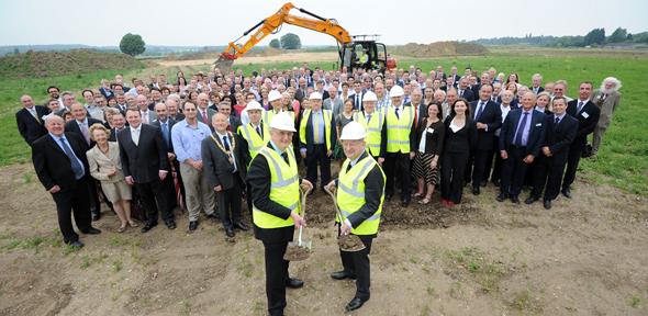 Cam Uni chancellor Leszek Borysiewicz probably didn't imagine this happening the last time he was around the site