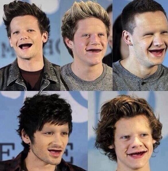 Not so sexy without eyebrows or teeth, are you now?