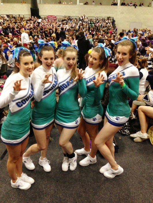 Who could say no to these cheery cougars?