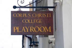 Corpus Playroom Sign