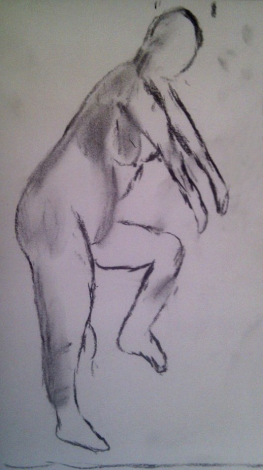 Fig 2. Pregnant Bigfoot dances to thriller.