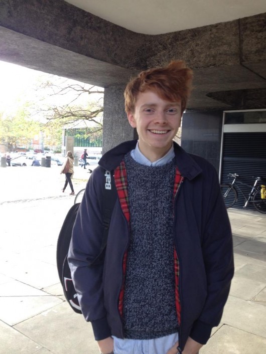 This boy is delighted to be learning about medieval literature
