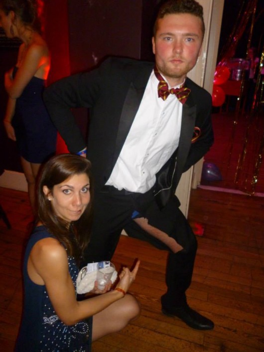 This happens if you try to play sport in a Tux