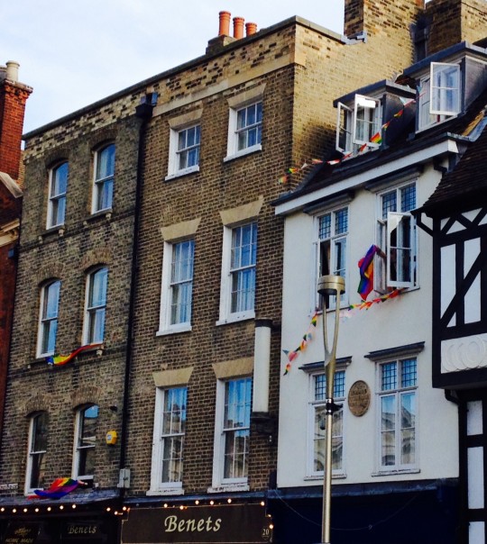 Flying the rainbow flag