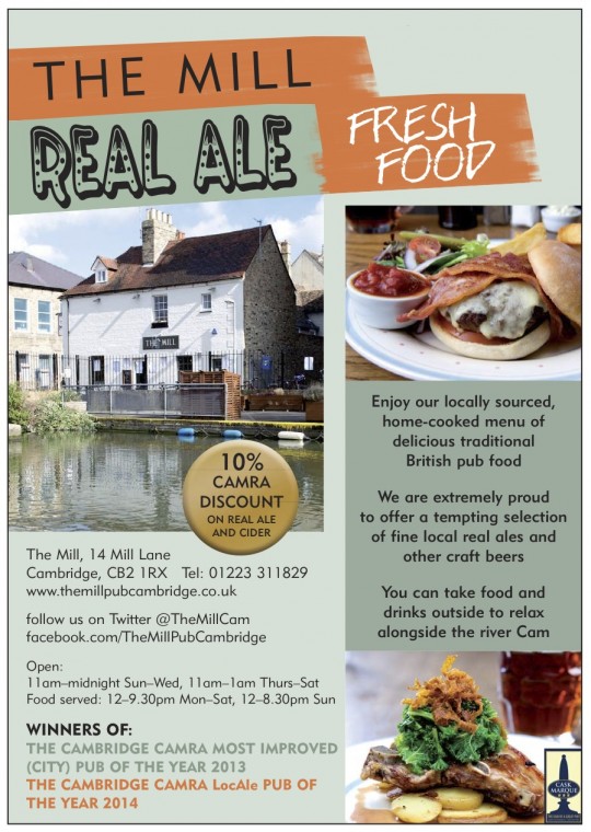 The mill camra ad 2014-1