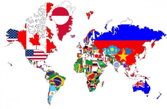 This is a map of the world.