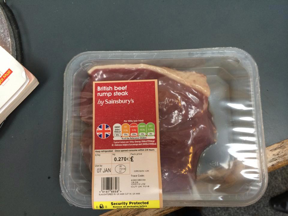 The plodge's message was clear: steak it or leave it