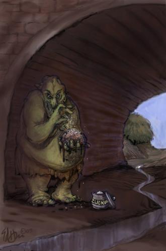 Our artist's impression of the lesser spotted 'dealer'