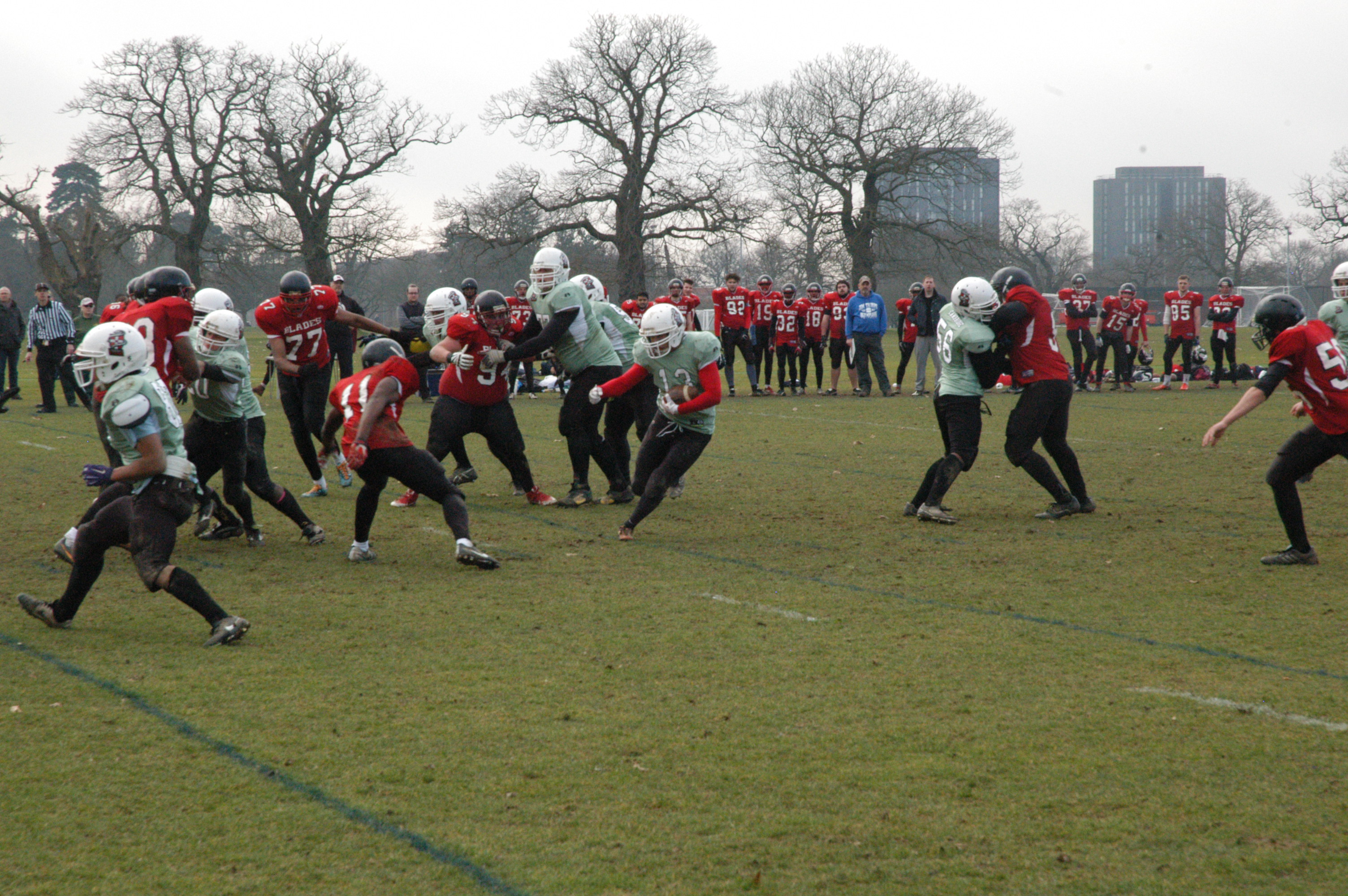 The Game was dominated by the Running Backs early