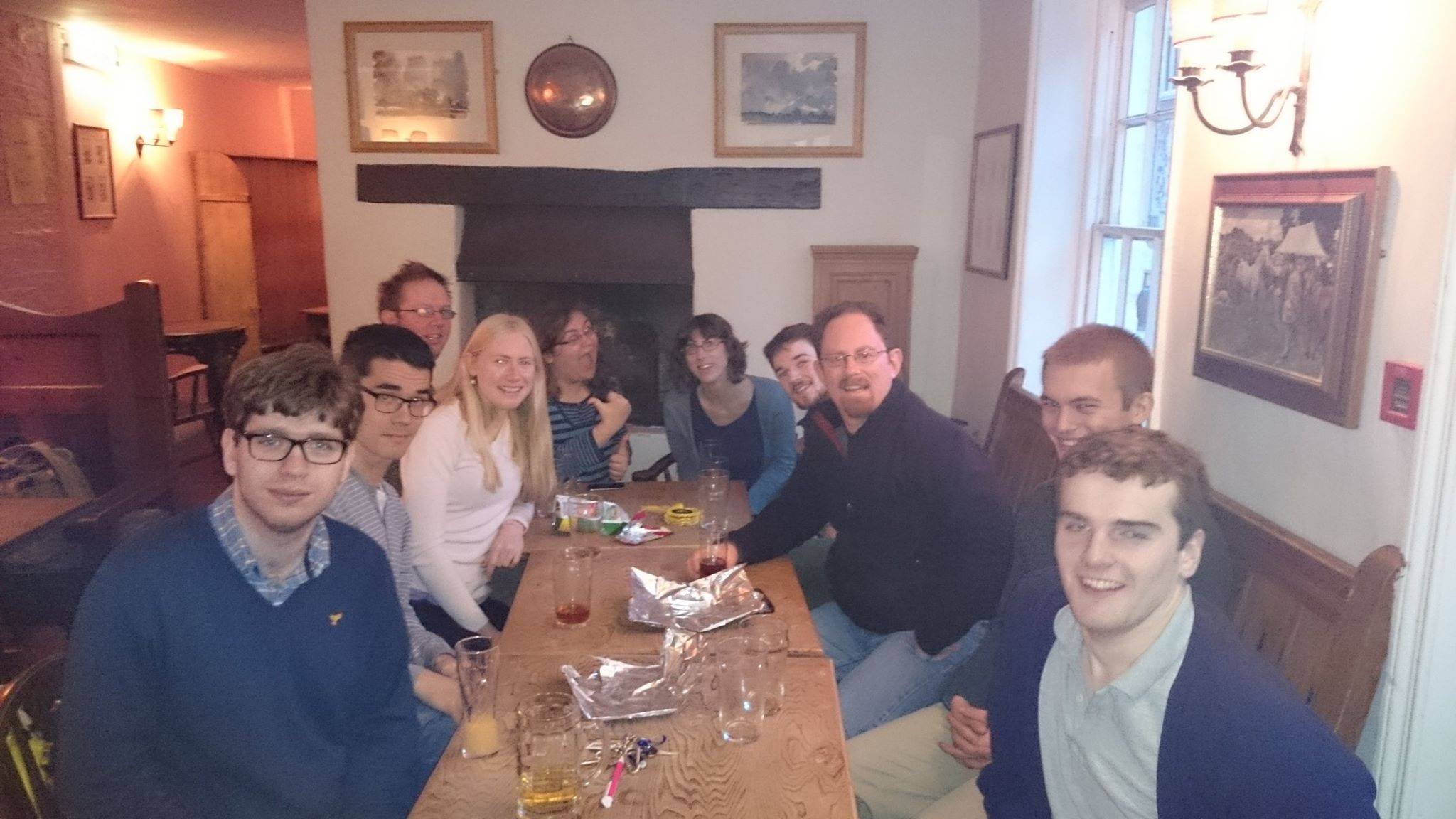 Julian Huppert. Man of the people. Nigel ain't the only one who can pull off a successful visit to the pub.