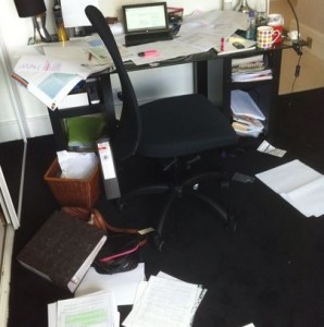 work lying