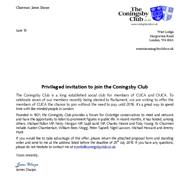 tab - cuca & coningsby club