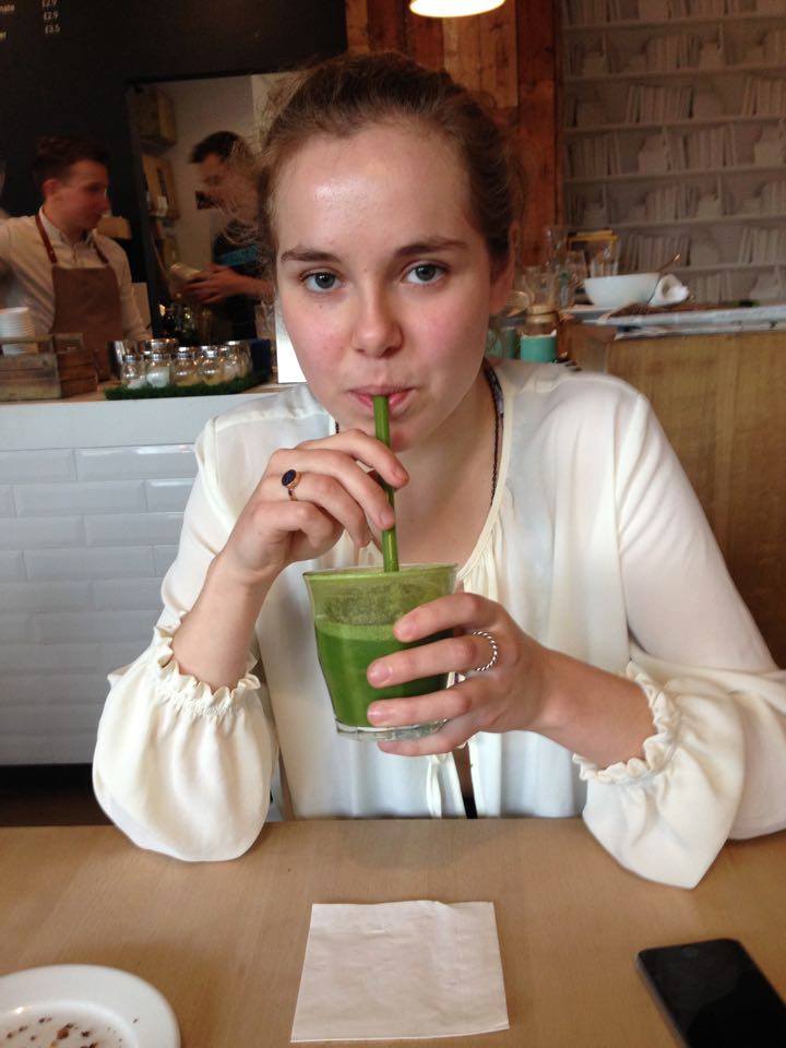 'I'm drinking spinach.'
