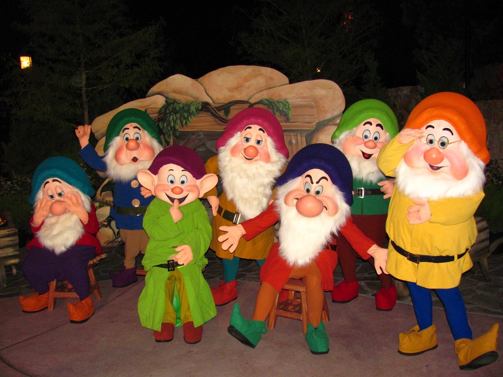 Snow white was probably happier with the seven dwarves 