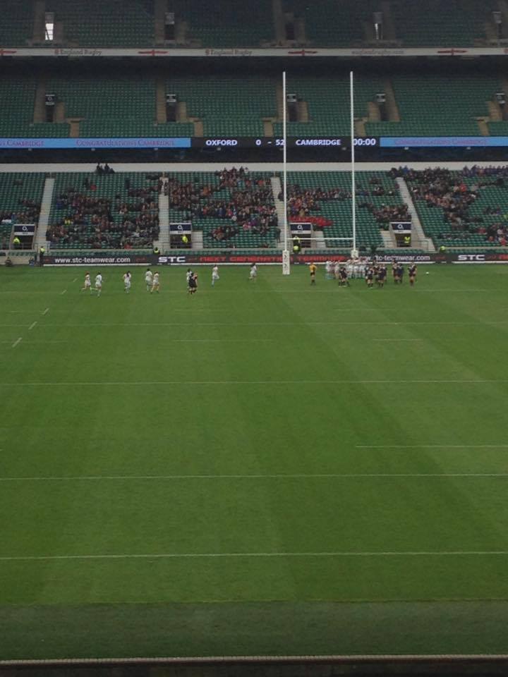 You can just make out the VICTORY