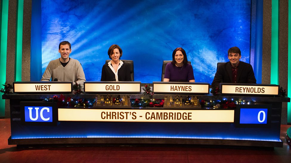 Christ'smas: Kieran West, Nina Gold, Natalie Haynes and James Reynolds form this year's team. 