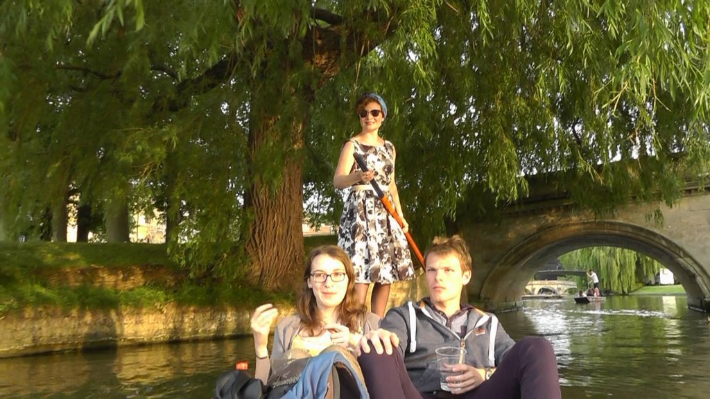 Tourists have little idea of the punt drama unfolding above them