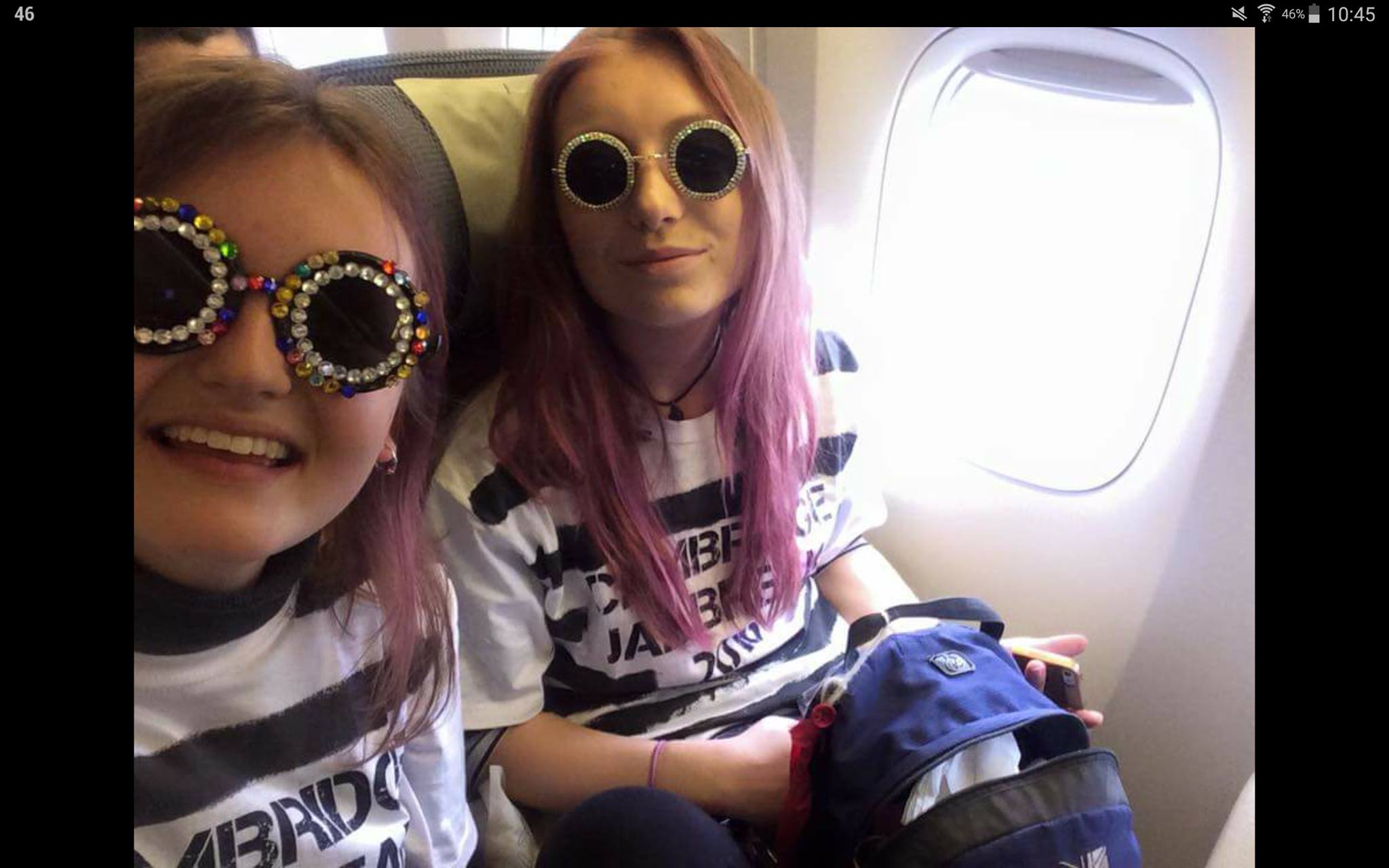 Slightly terrifying combination of pink hair and prison guard.