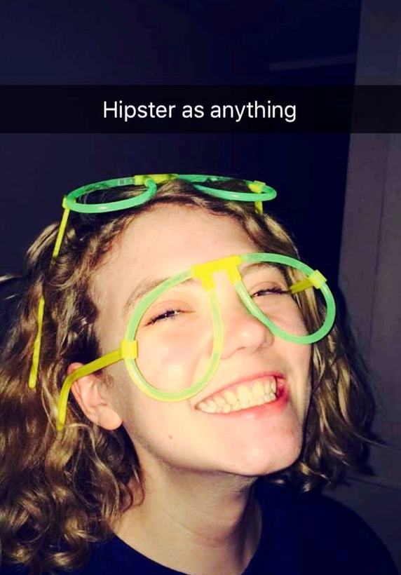 Lia thinks she is quite the hipster