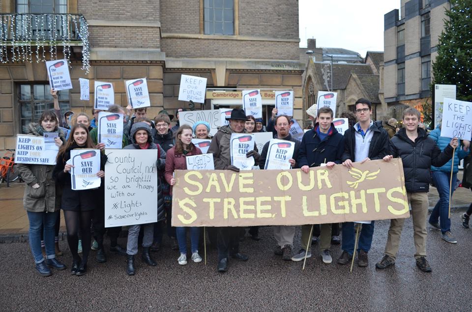 Students love a little bit of political campaigning. Even if it is for the Lib Dems.