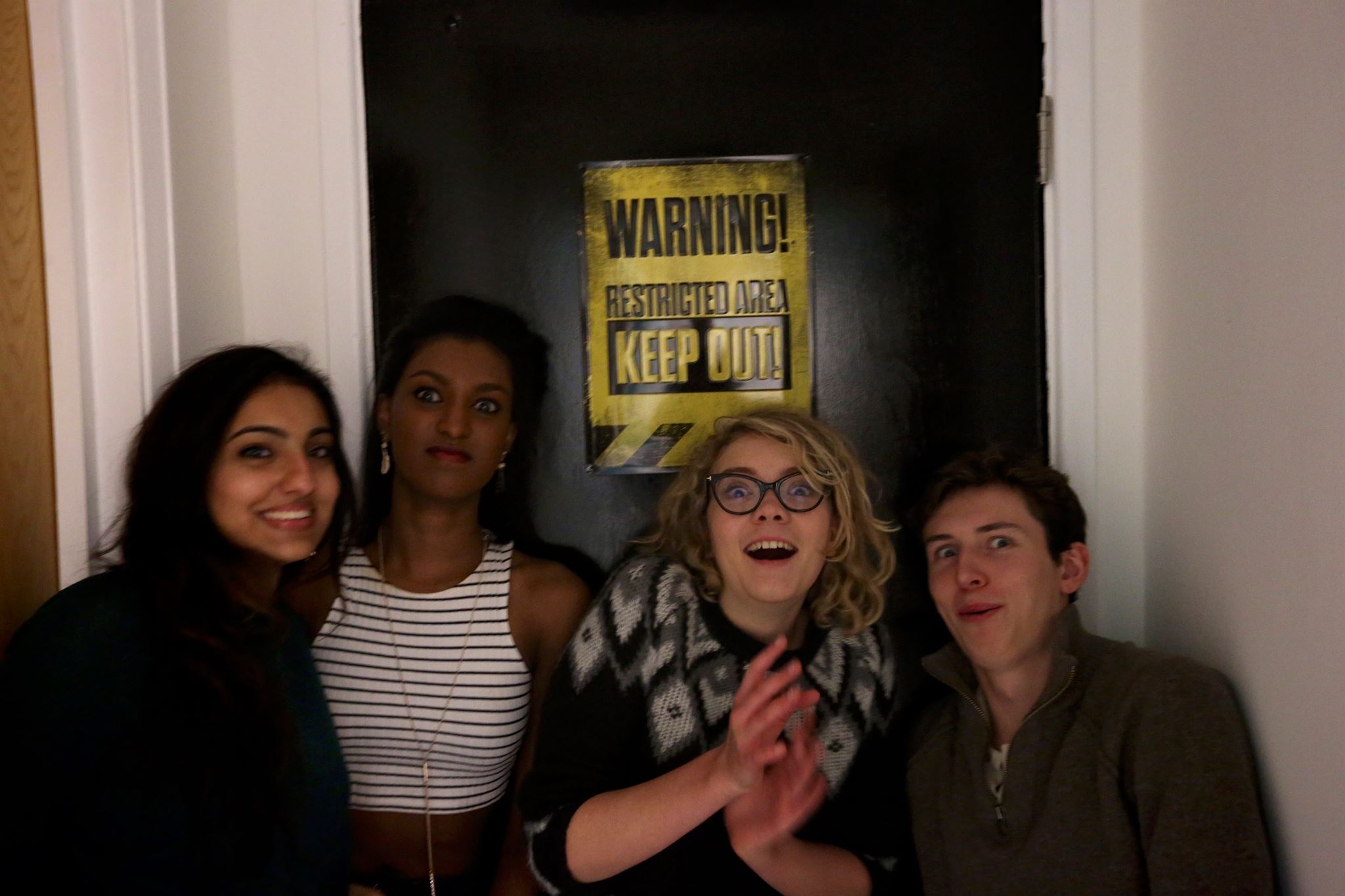 Each one of these faces represents the general mood as the hour progressed.