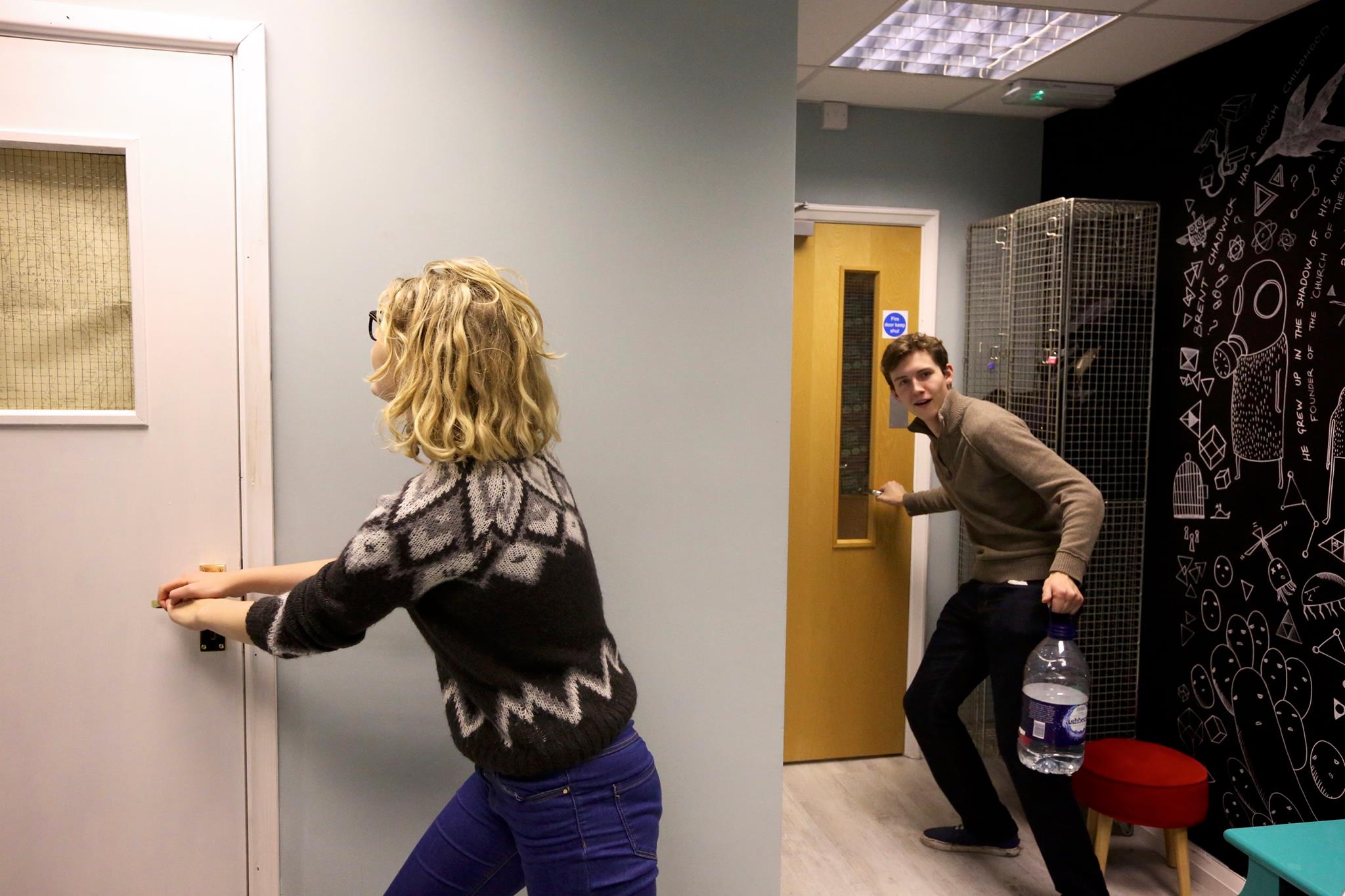 Tab Tries: Recreating what we imagined the conditions inside the room might be. In the waiting room.