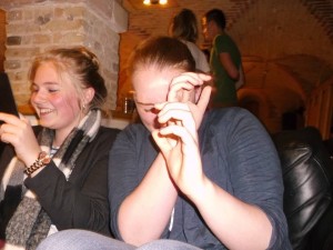 Robyns impressions of townies cringing in fear