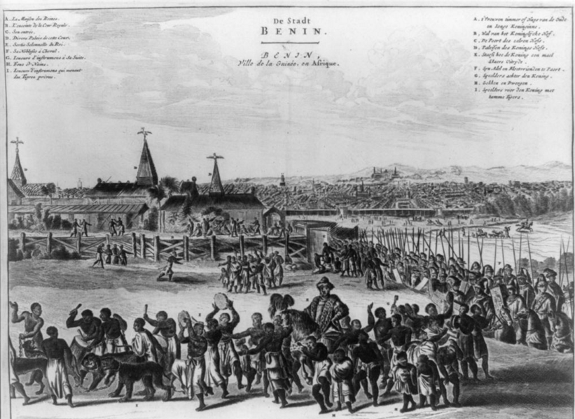 Benin city in the 1600s.