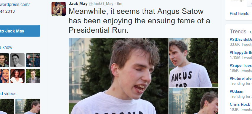 Why is Jack May so fascinated by these screenshots?