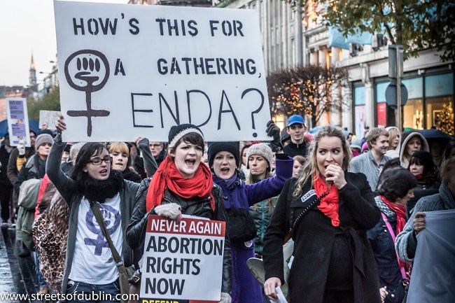 Dublin protest calling for abortion rights