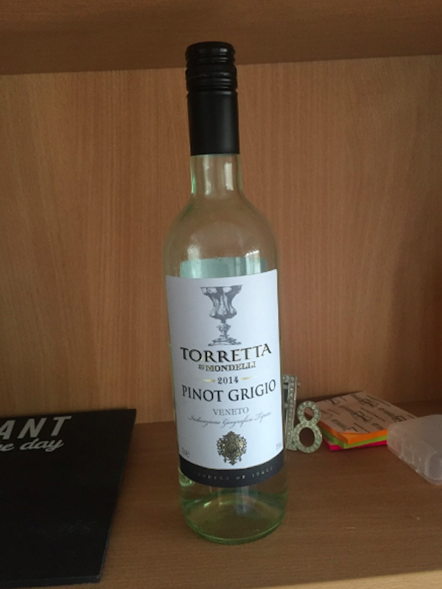 The said pathetic bottle of wine