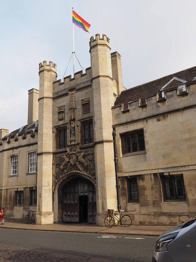 Several colleges flew the LGBT+ flag in February