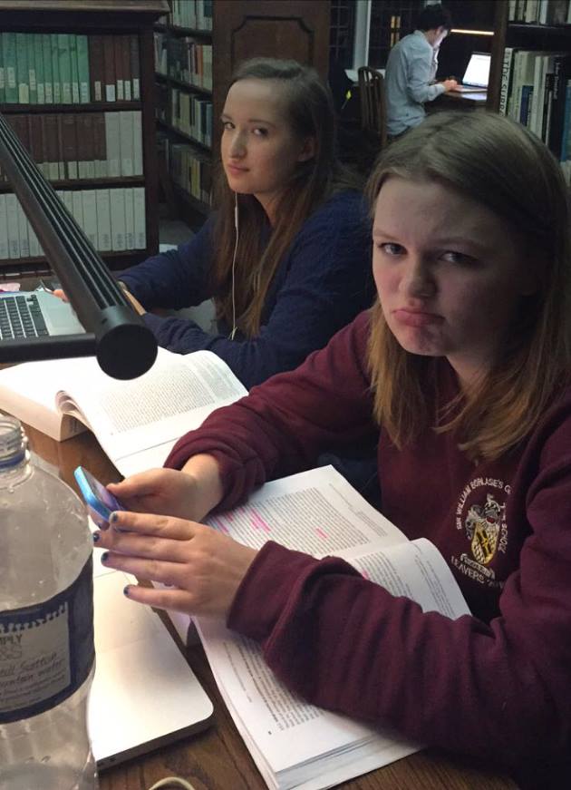 Make sure the colour of your textbook matches your jumper to get that extra bit of stylish flare