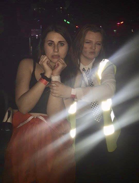 A live action shot of two boppers bop bop bop, bopping to the top