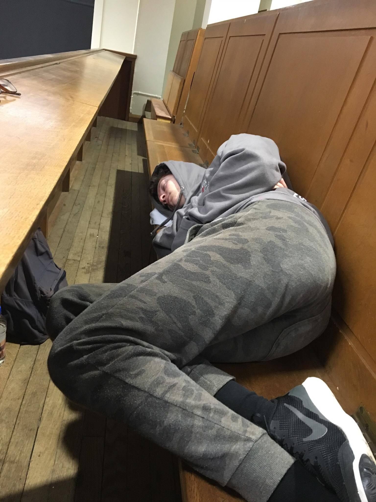 Image may contain: Asleep, Human, Person, People