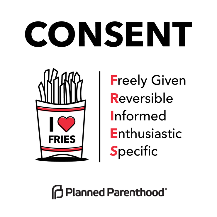 We love fries and we all love consent