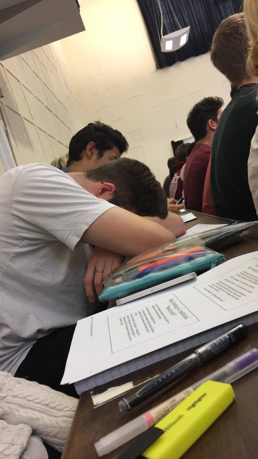 Image may contain: Classroom, Human, Person, People