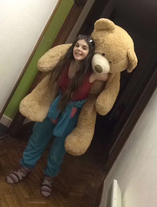 Image may contain: Toy, Teddy Bear, Person, People, Human