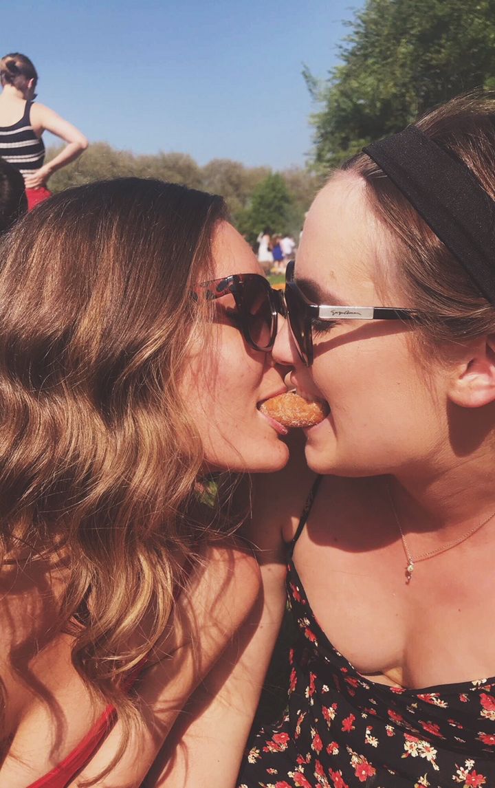 Image may contain: Make Out, Sunglasses, Person, People, Human