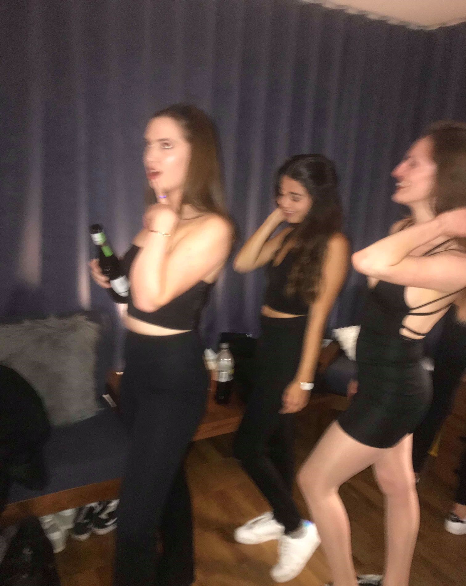 Image may contain: Party, Furniture, Couch, Leisure Activities, Dance Pose, Dance, Person, People, Human