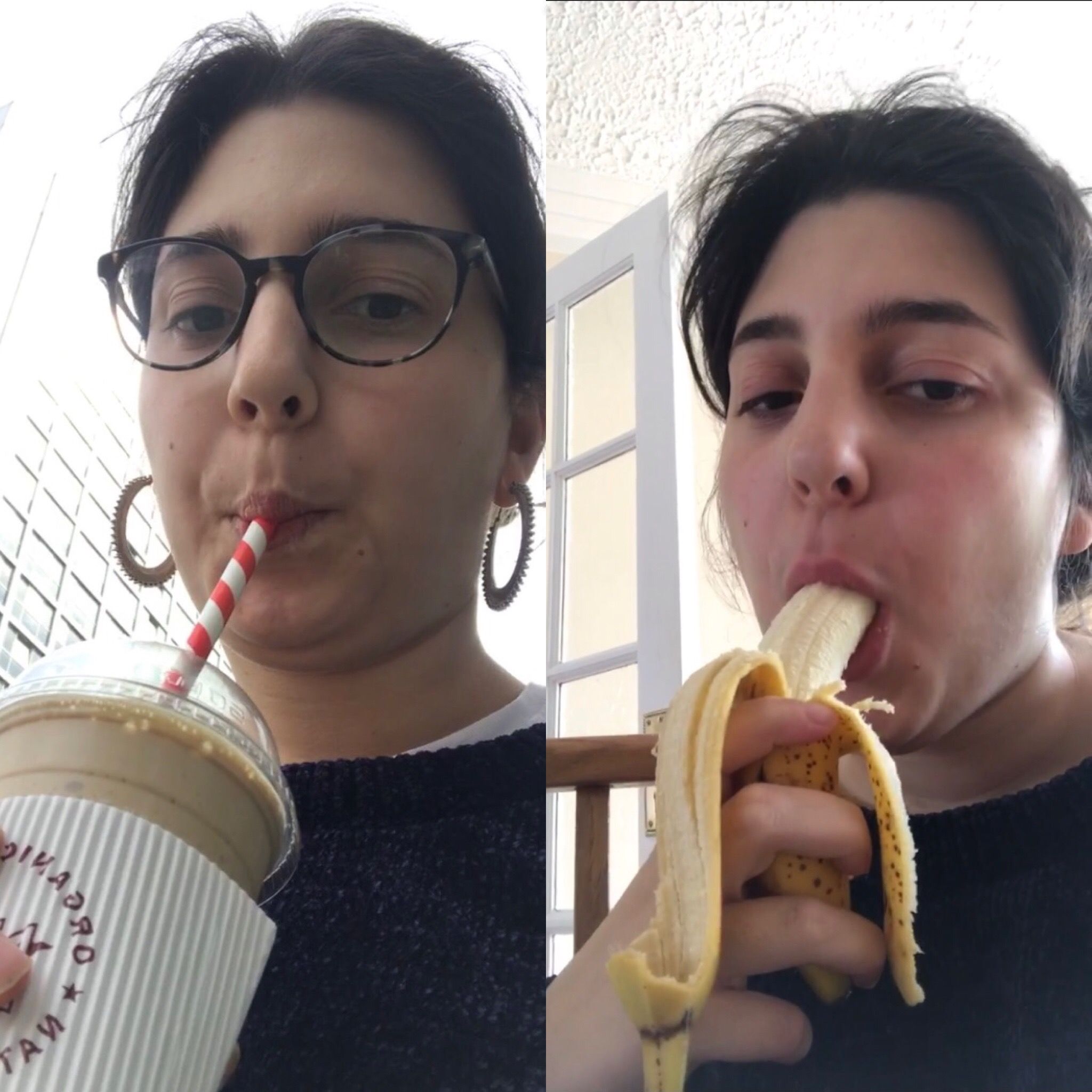 Image may contain: Cup, Produce, Plant, Fruit, Food, Flora, Banana, Person, People, Human