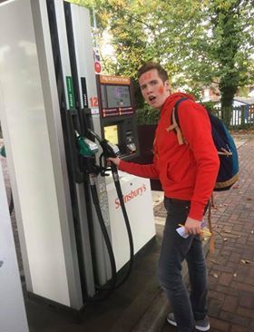 Image may contain: Gas Station, Gas Pump, Pump, Human, Person, Machine