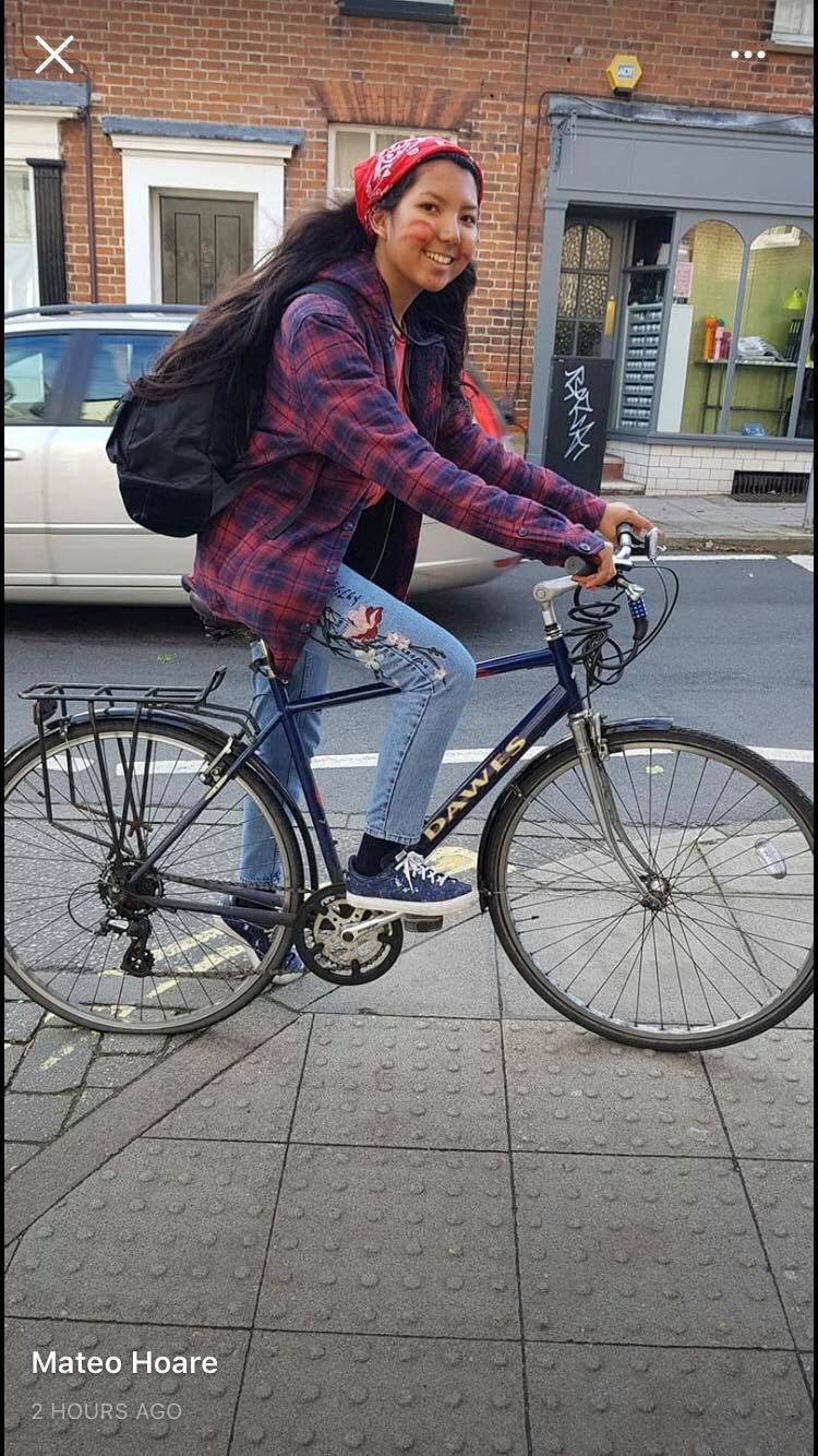 Image may contain: Pants, Sport, Cyclist, Sports, Automobile, Car, Apparel, Clothing, Wheel, Machine, Human, Person, Vehicle, Bicycle, Bike, Transportation