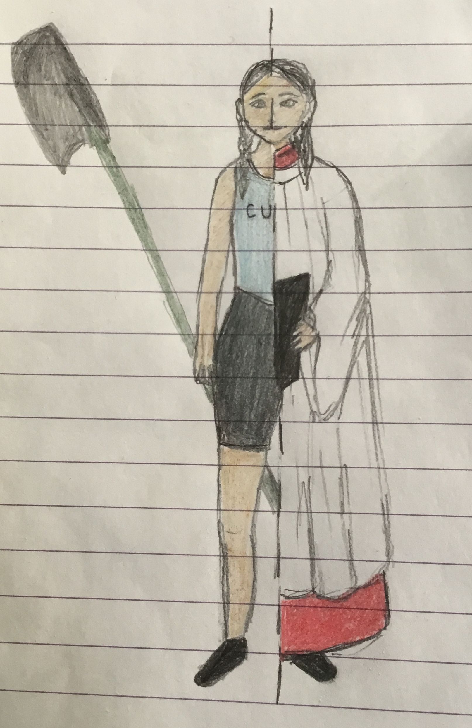 Image may contain: Modern Art, Sketch, Drawing, Human, Person, Art