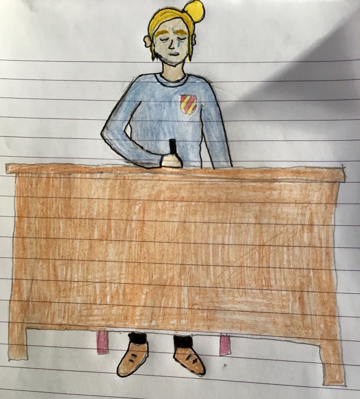 Image may contain: Text, Wood, Human, Person