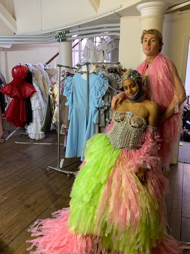Image may contain: Costume, Wedding Gown, Wedding, Wood, Boutique, Shop, Person, Human, Gown, Fashion, Robe, Evening Dress, Apparel, Clothing