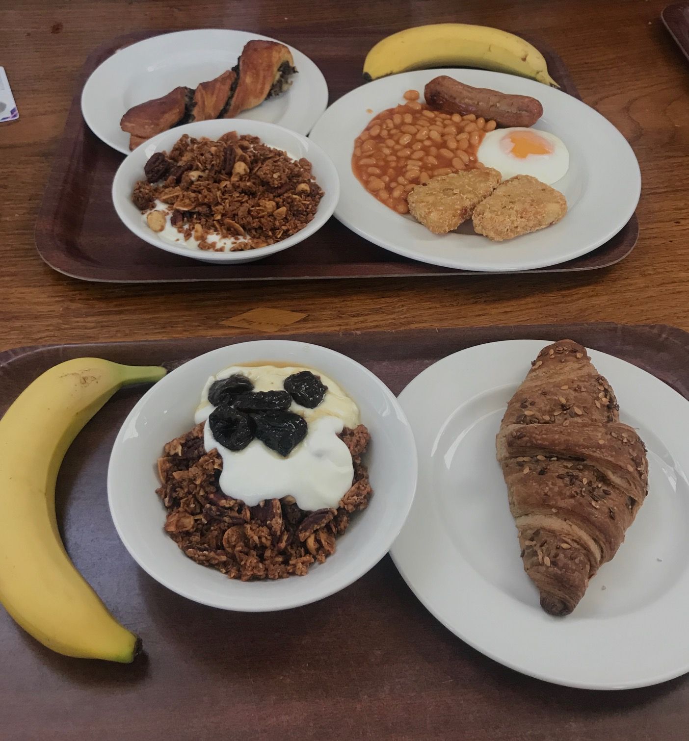 Image may contain: Pottery, Banana, Fruit, Bread, Breakfast, Meal, Dish, Food, Plant
