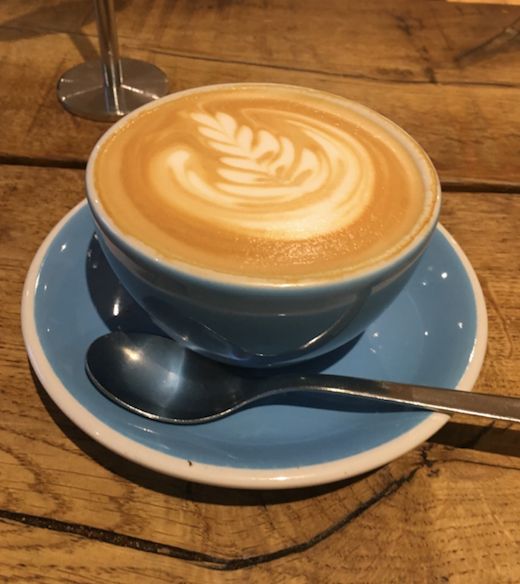 Image may contain: Pottery, Saucer, Spoon, Cutlery, Latte, Coffee Cup, Beverage, Drink, Cup