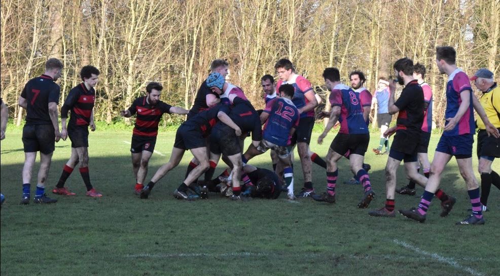 Image may contain: Team, Team Sport, Grove, Grass, Sport, Sports, Shoe, Footwear, Clothing, Apparel, People, Land, Tree, Woodland, Nature, Forest, Outdoors, Vegetation, Plant, Human, Person