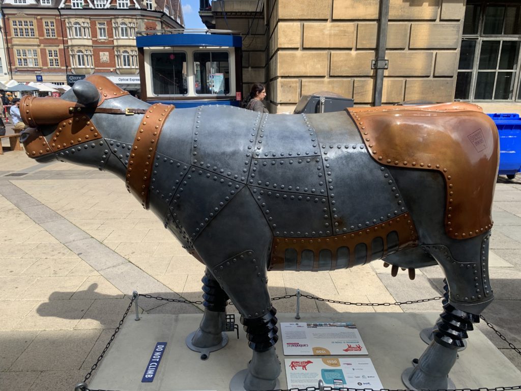 Steampunk-esque cow